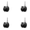 Service Caster 2-3/8'' Chair Caster Twin Wheel with Brakes 5/16'' Grip Neck Stem , 4PK SCC-GN02S60-NYS-B-4 - alternate 1